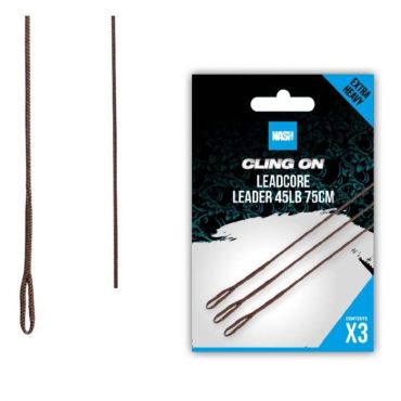 Nash - Cling On Leadcore Leader 3 Pack 75cm