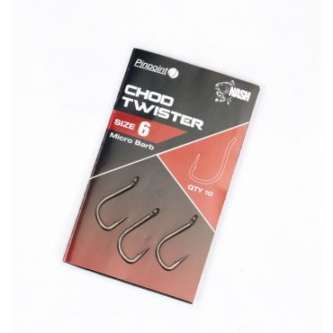 Nash - Pinpoint Chod Twister Barbed Hooks
