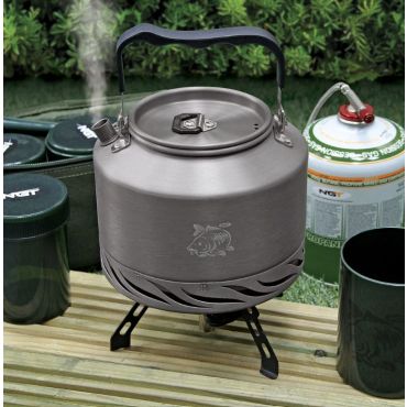 NGT - Aluminium Outdoor Fast Burn Kettle - 1.5 litre Gun Metal
