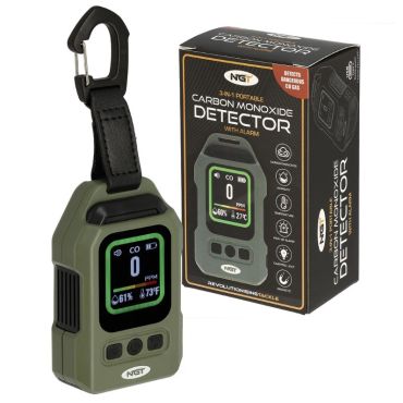 NGT - CO Detector - Carbon Monoxide (CO) Detector with Alarm, Thermometer and Light (787)
