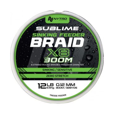 Nytro - Sublime X8 Sinking Feederbraid - 300m
