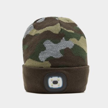Platinum Angling - Led Adults Beanie Camo Olive