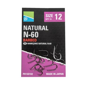 Preston - Natural N-60 Hooks