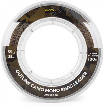 Avid - Outline Camo Mono Snag Leader 100m