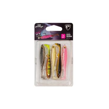 Fox Rage - Slick Shad UV Mixed colour pack 5pcs - 7cm