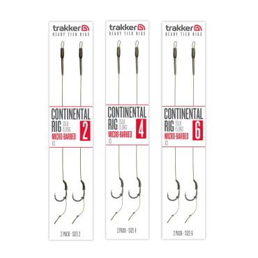 Trakker - Continental Ready-Tied Rigs 2 Pack (Micro Barbed)