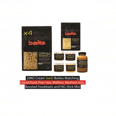 Munch Baits - Cream Seed 20kg Carp Bait Bundle