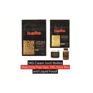 Munch Baits - Cream Seed 5kg Carp Bait Bundle