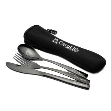 Carplife - Black Etched Cutlery Set