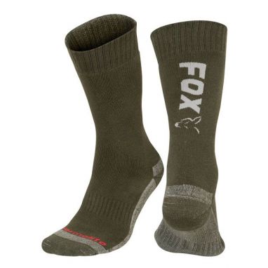 Fox - Green / Silver Thermolite Long Sock