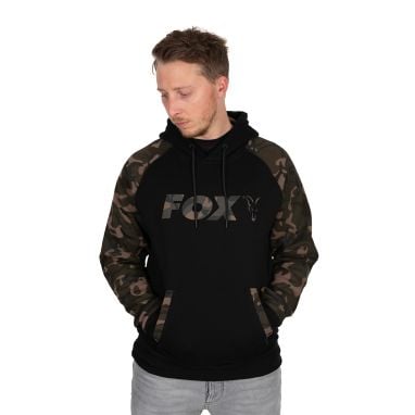 Fox - Black / Camo Raglan Hoodie