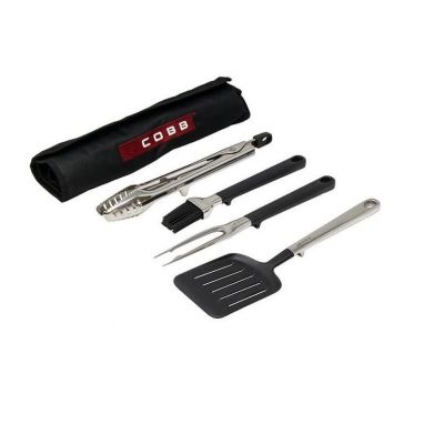Cobb - Utensil Set - Spatula, Tongs, Fork & Brush