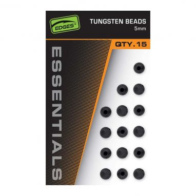 Fox - Edges 5mm Tungsten Beads x 15