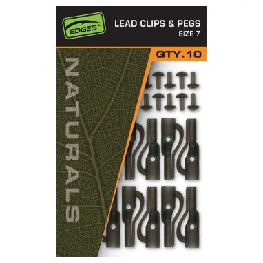 Fox - Naturals Size 7 Lead Clips & pegs