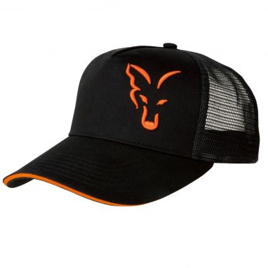 Fox - Black and Orange Trucker Cap