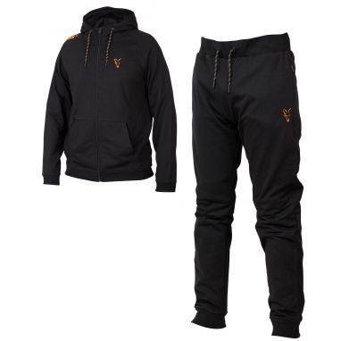 Fox - Collection Black And Orange Lightweight Hoodie And Jogger