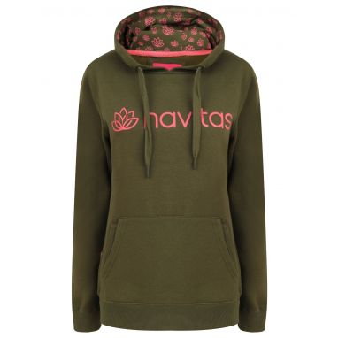 Navitas - Women's Green and Pink Lily Hoody