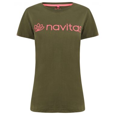 Navitas - Women's Green and Pink Lily T-Shirt