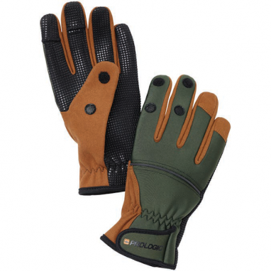 Savage Gear - Neoprene Grip Glove Green/Brown