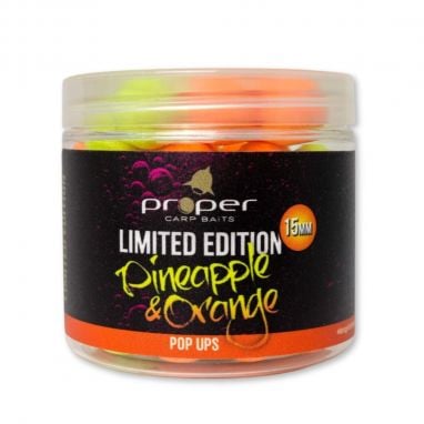 Proper Carp Baits - Limited Edition Pineapple & Orange Pop-Up 15mm