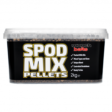 Munch Baits - Spod Mix Pellets - 2kg Bucket