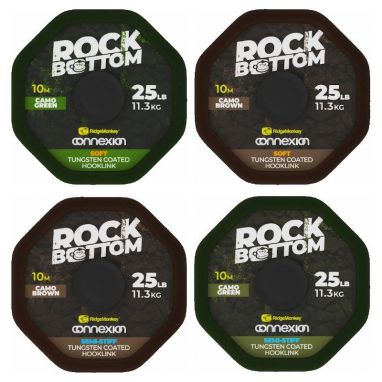 Ridgemonkey - Connexion Rock Bottom Tungsten Soft Coated Hooklink 25lb