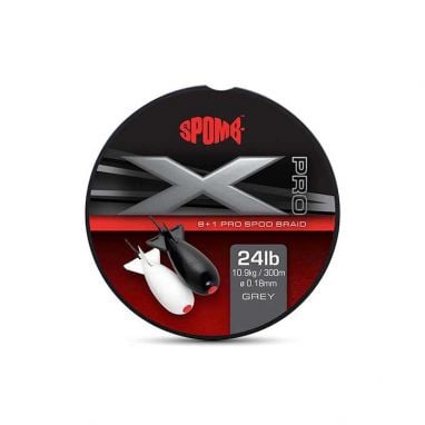 Spomb - X Pro Braid Grey 0.18mm - 24lbs