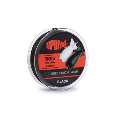 Spomb - Braided Leader Black - 22kg / 50lb