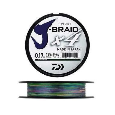 Daiwa - J Braid X4 Multi Coloured 300m
