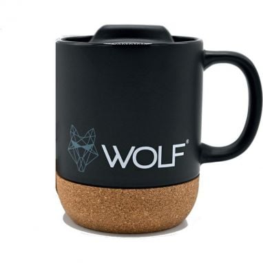 Wolf - Ceramic Mug Black Edition