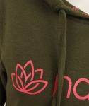 Navitas - Women's Green and Pink Lily Hoody