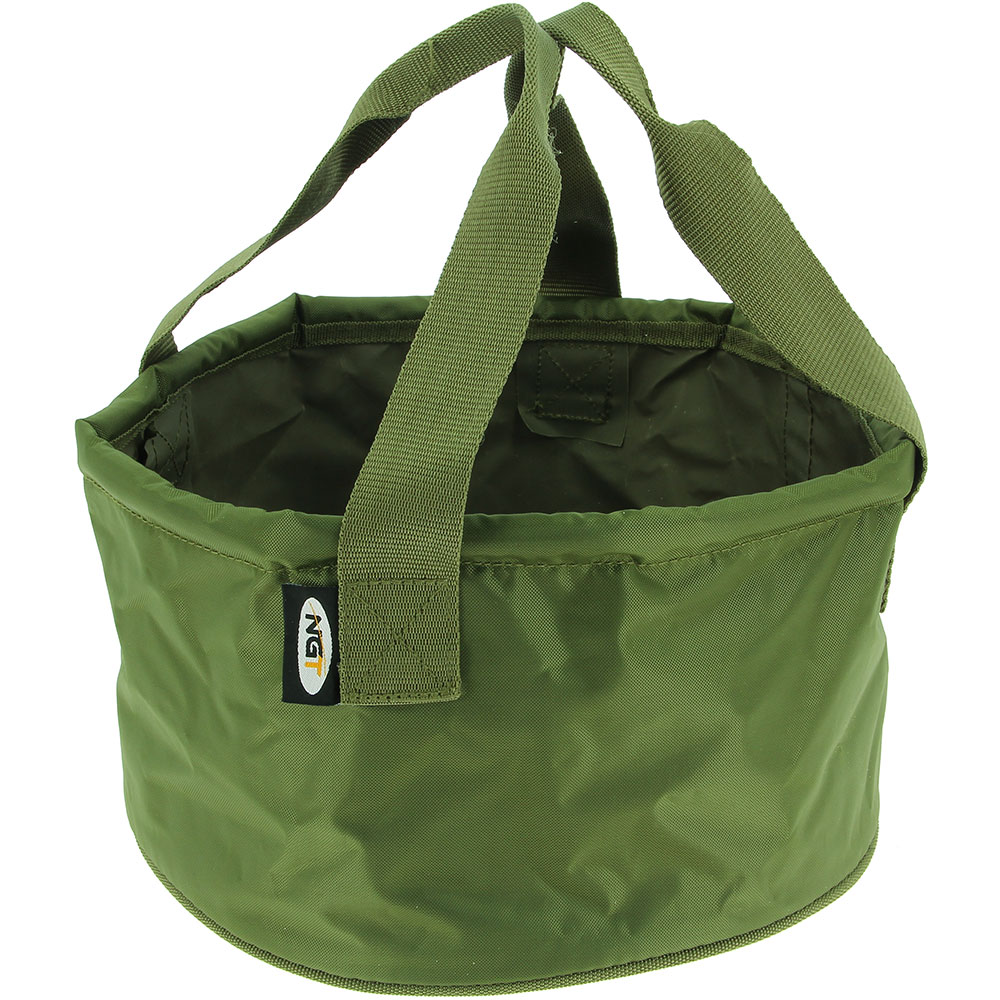 NGT Green Collapsible Green Groundbait Bowl with Handles. Carp & Match anglers. - Image 4