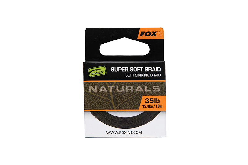 Fox Dark/Green - Naturals Soft Braid Hooklength - 20M-35Lb