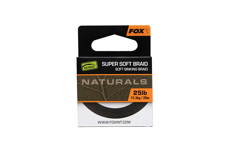 Fox Dark/Green - Naturals Soft Braid Hooklength - 20M-25Lb