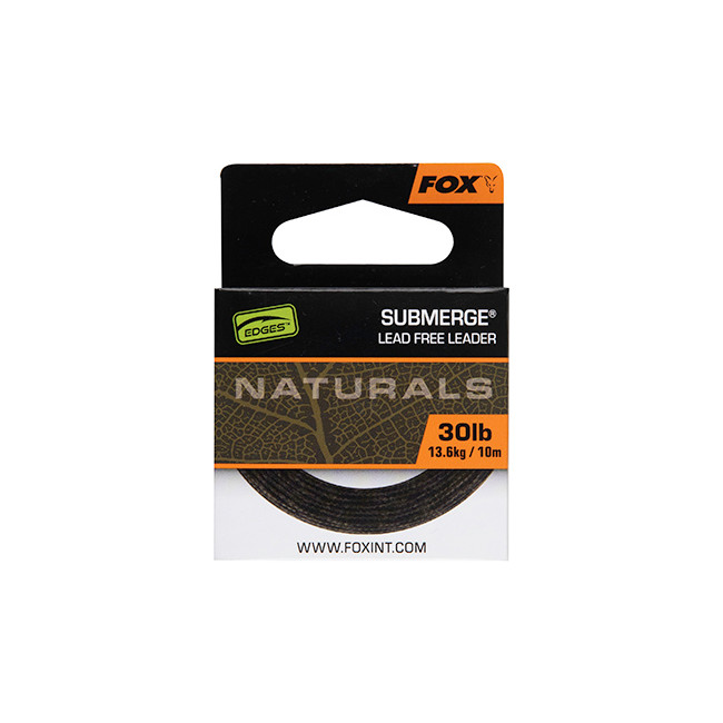 Fox Dark/Green - Naturals Submerge Leader X - 10M-30Lb