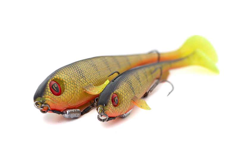 Fox Rage - Super Slick Shad Loaded Lures-Natural Perch-23cm