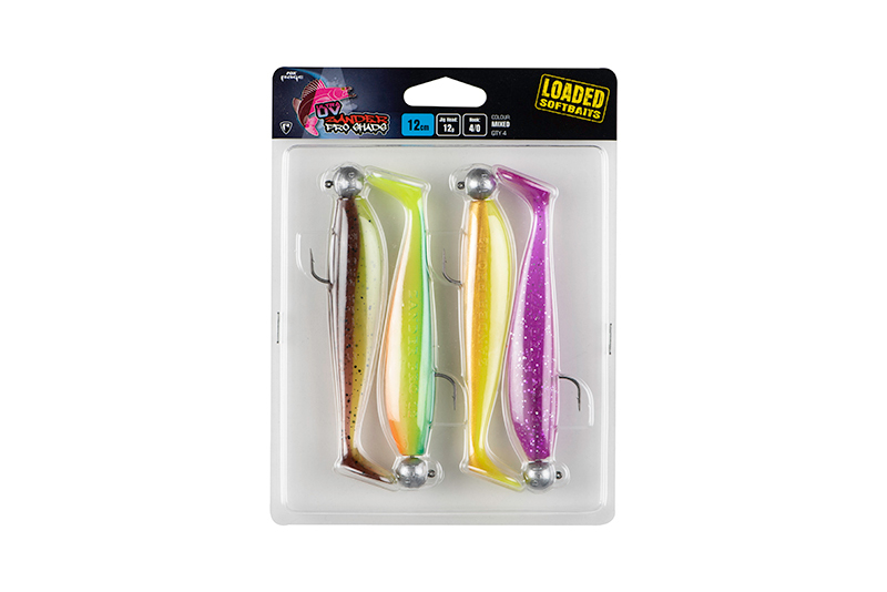 Fox Rage - Ultra UV Zander Pro Shad Loaded 12cm 12g 4/0 x 4pcs Lure Packs