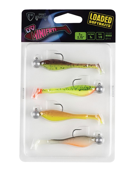 Fox Rage - UV Mini Fry Loaded - 7cm 5g 1/0 x 4pcs