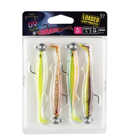 Fox Rage - UV Slick Shad Loaded - 11cm 10g 3/0 x 4pcs