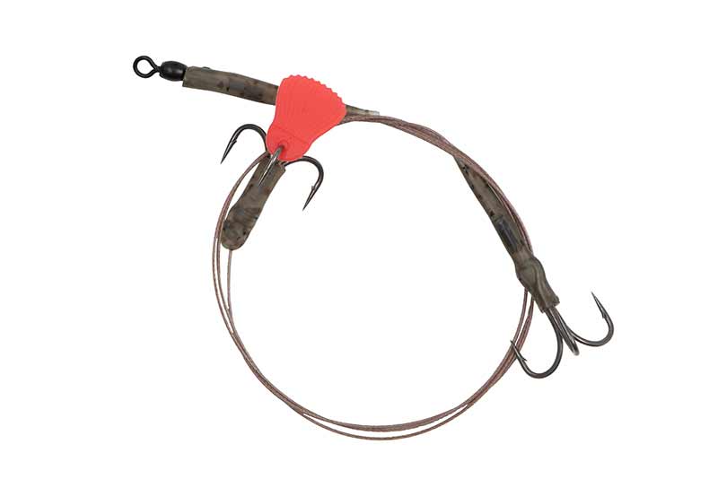 Fox Rage - Predator Twin Treble Trace 52Cm Size 4 Barbed - 40Lb