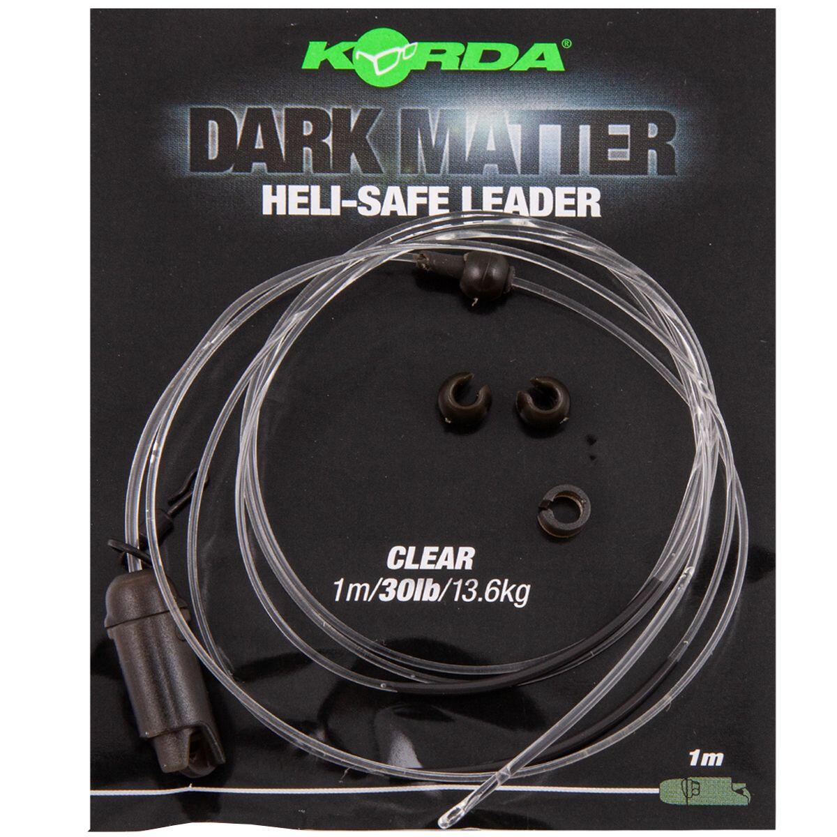 Korda Dark - Matter Leader Heli Safe 30Lb-1M-Clear
