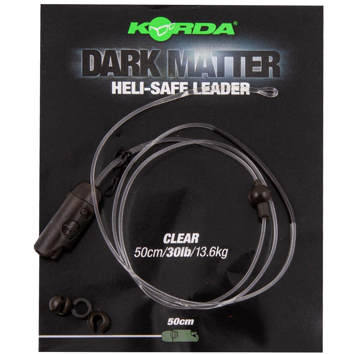 Korda Dark - Matter Leader Heli Safe 30Lb-50Cm-Clear
