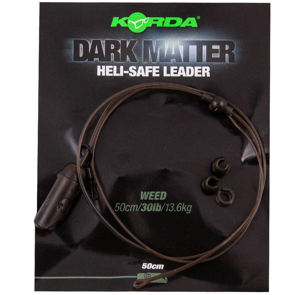 Korda Dark - Matter Leader Heli Safe 30Lb-50Cm-Weed
