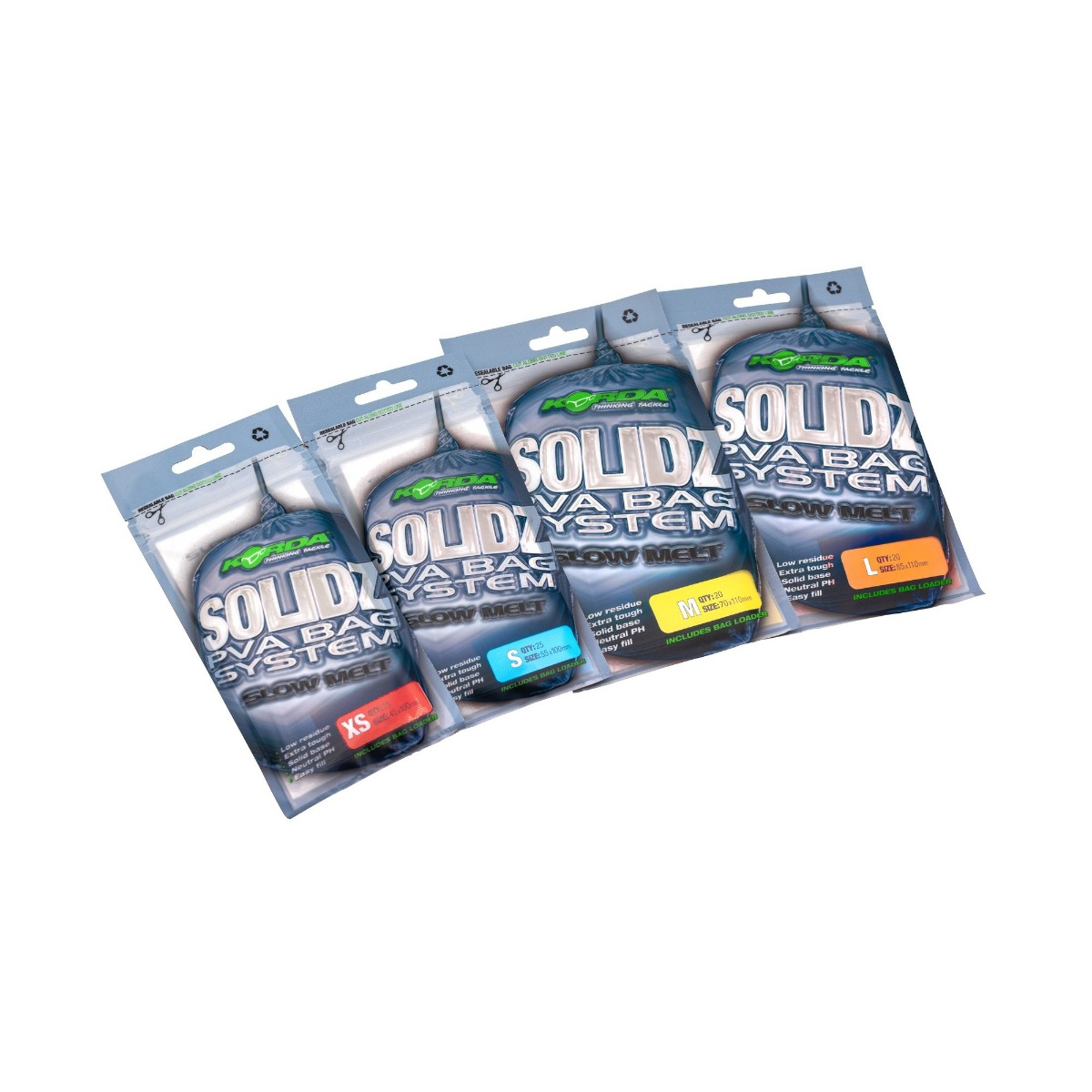 Korda - Solidz Slow Melt Pva Bags-Xs