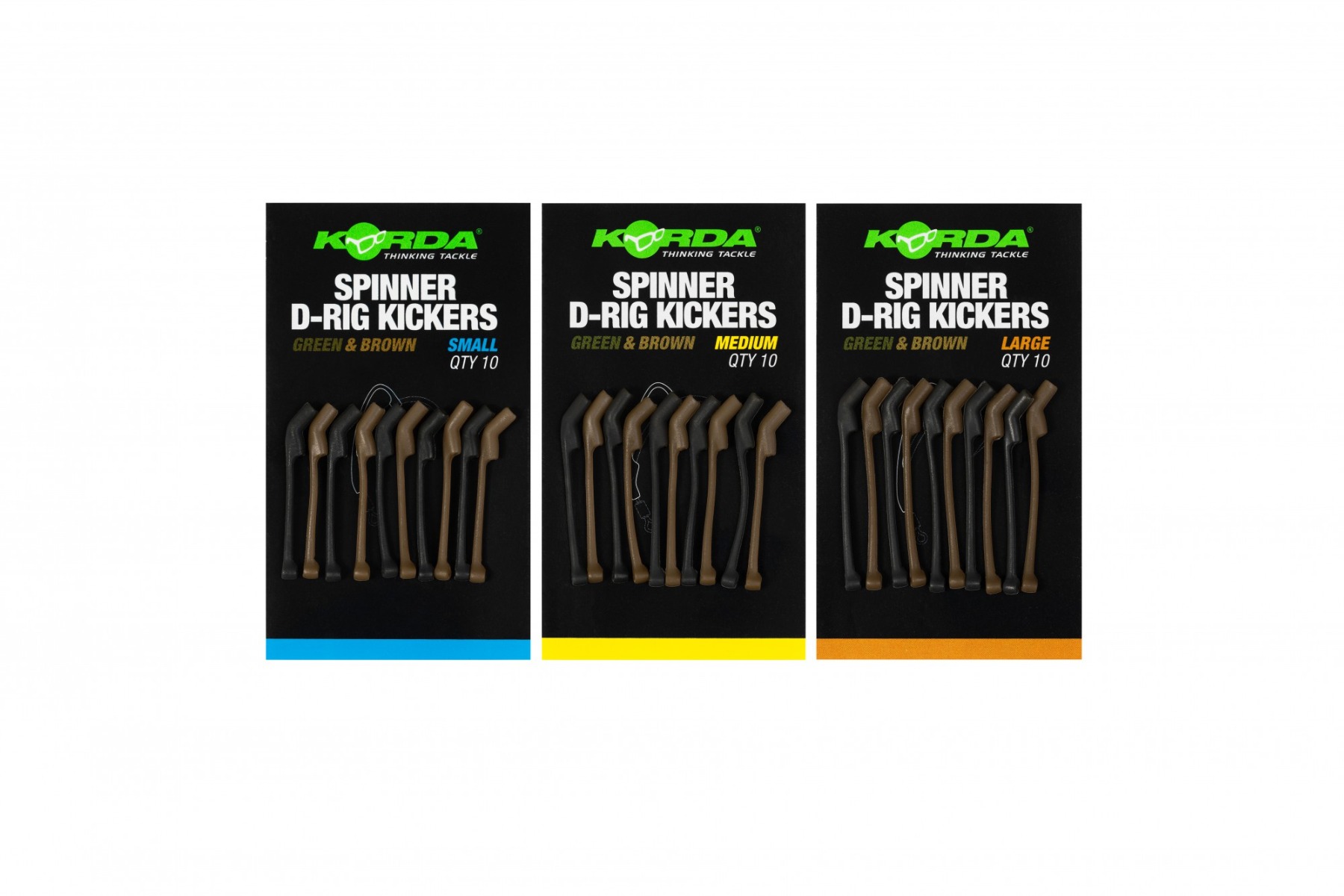 Korda - Spinner D Rig Kickers - Green/Brown