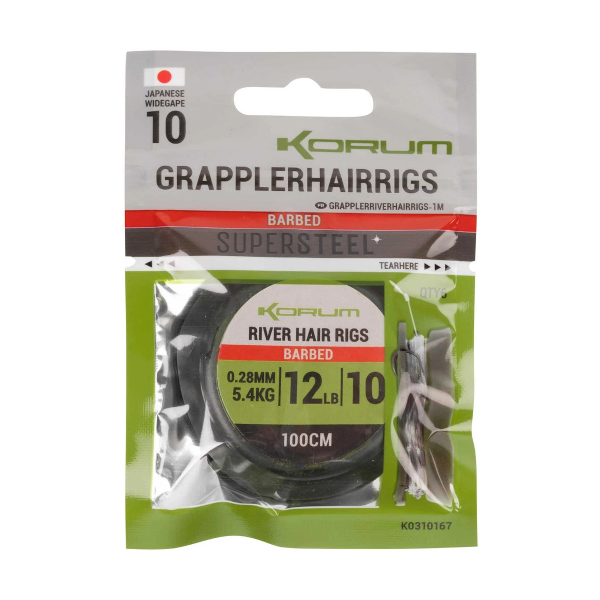 Korum - Grappler Hair Rigs - 1M-10