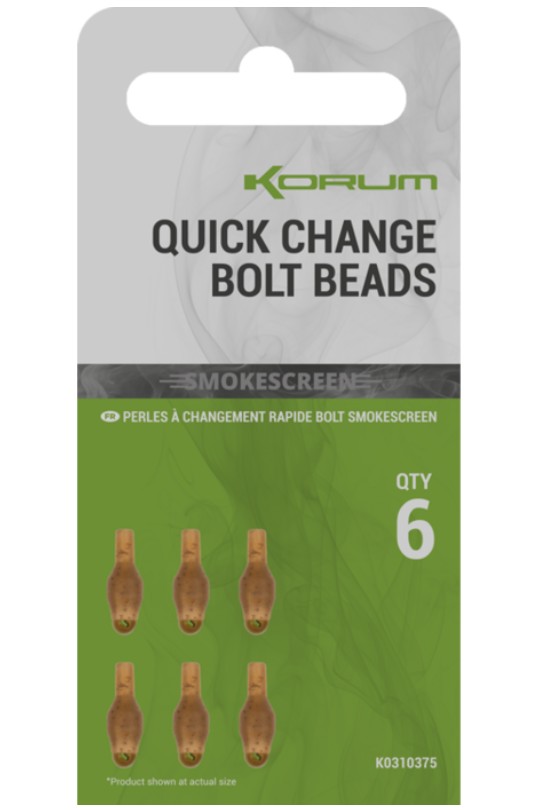Korum - Smokescreen Quick Change Bolt Beads