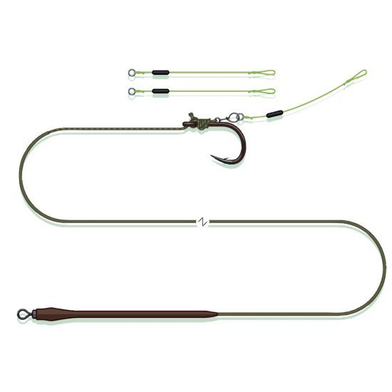 Madcat - Quick Change Pellet Rig 55Cm 0.75Mm/1.20