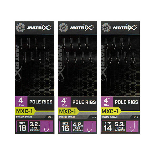 Matrix – MXC-1 – Barbless Pole Rig – 8pcs-16