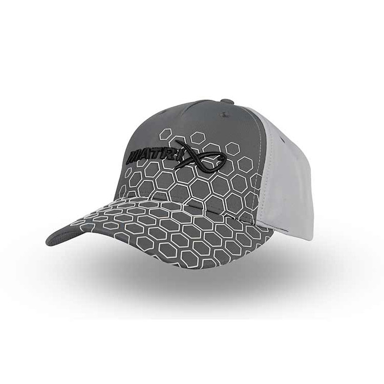 Matrix Grey - Hex Print Baseball Cap